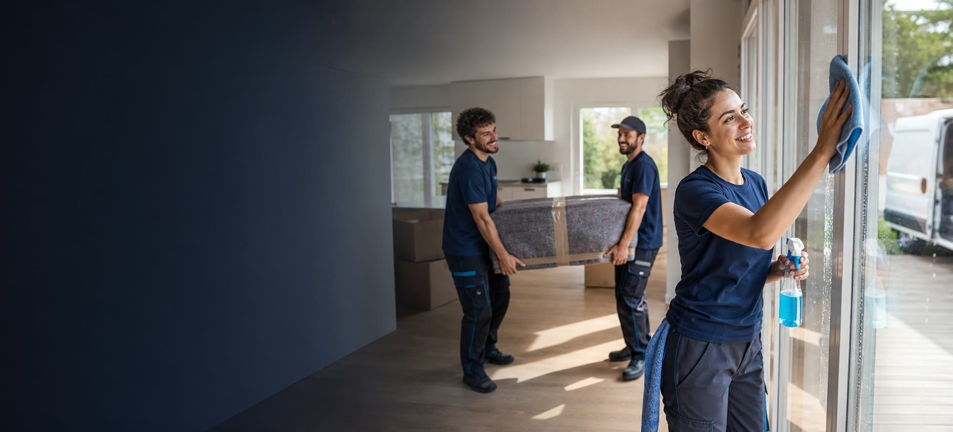 Professionelle Reinigung und Umzug aus einer Hand